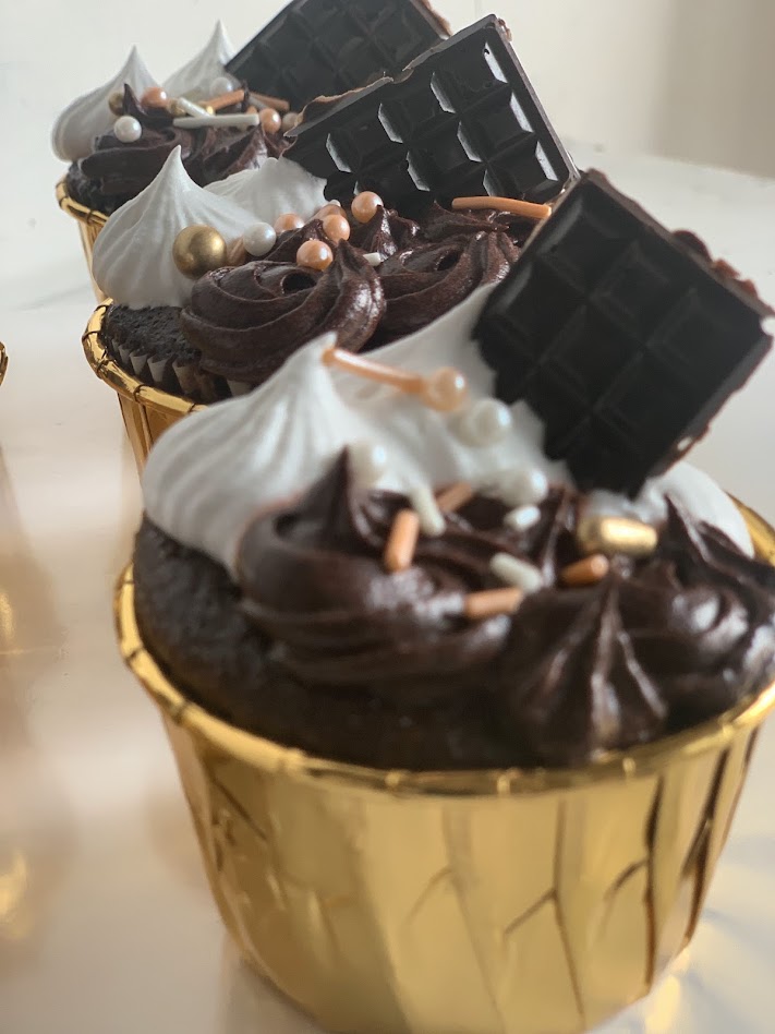 Chocolate lava cupcakes by Rustic Pastries
