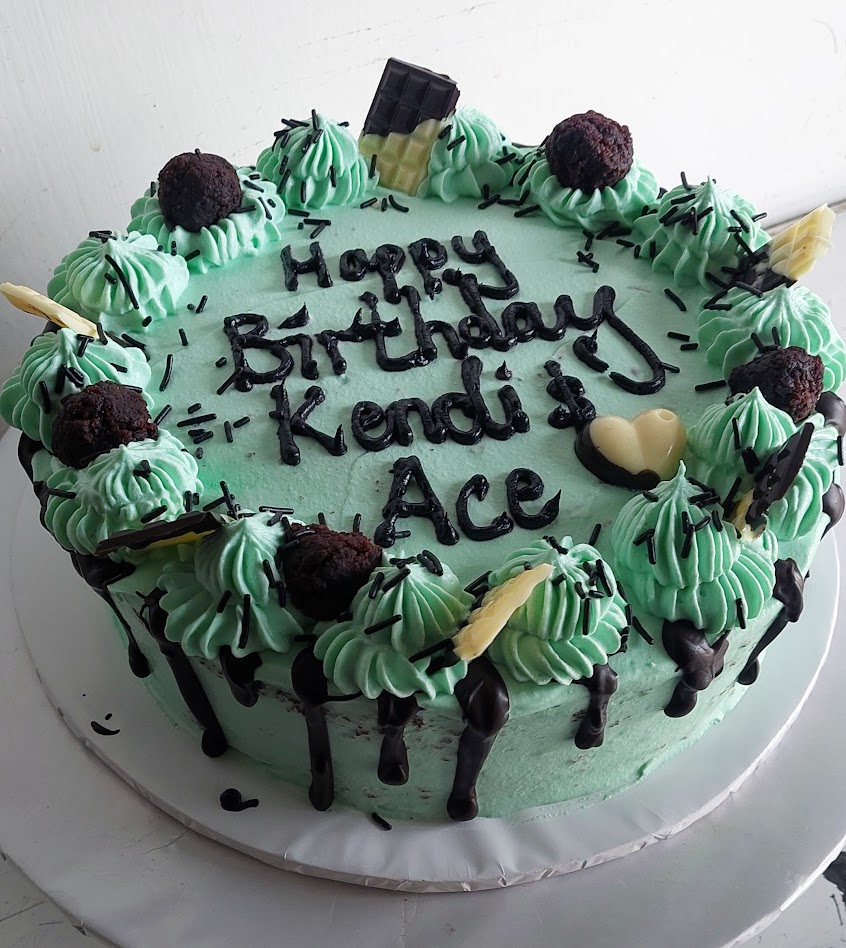 Chocolate mint cake by Rustic Pastries