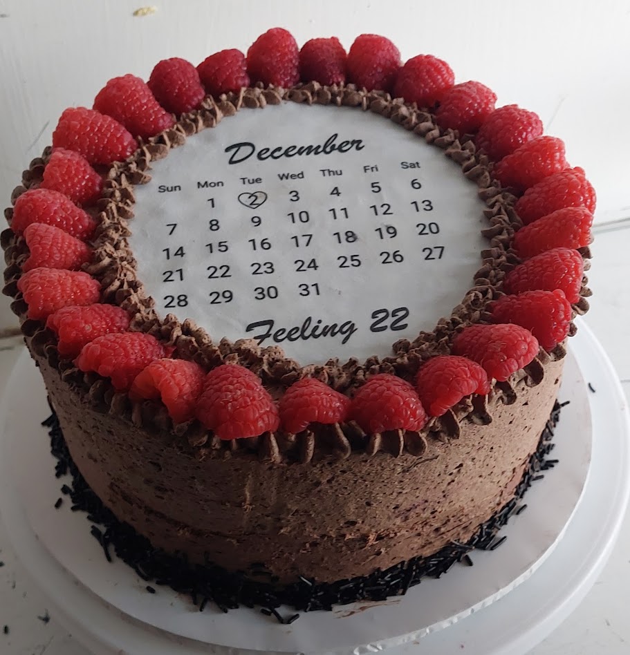 Raspberry chocolate cake by Rustic Pastries